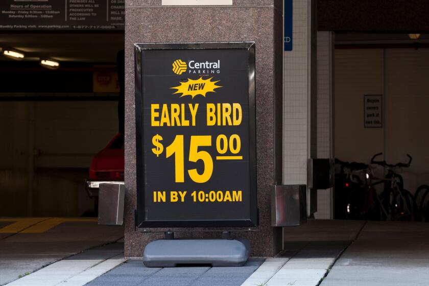 Early Bird garage parking sign - Washington, DC USA