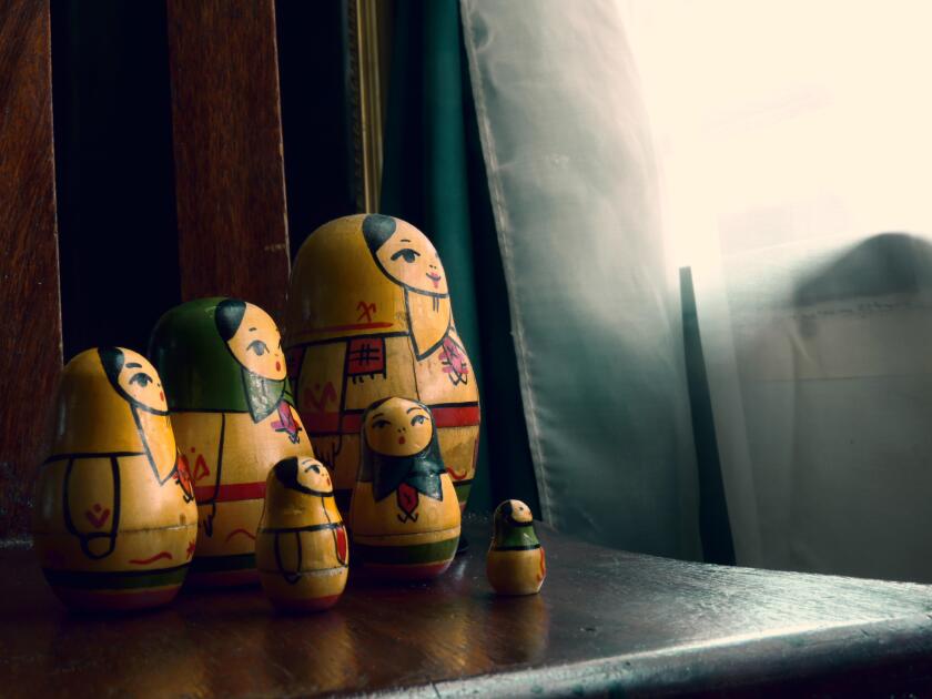 Russian Dolls on side table