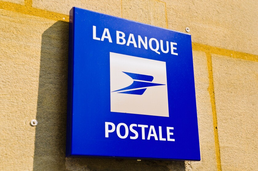 Postal sign, Paris, France