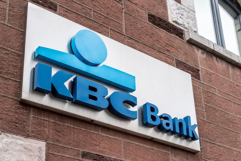 KBC Bank branch in Cork City, Ireland.