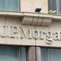 JP Morgan sign Glasgow Scotland UK