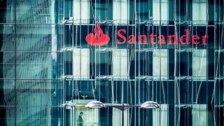 Santander Bank Triton Square offices in central London UK