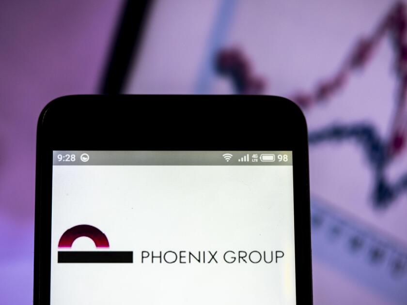 Ukraine. 16th Mar, 2019. Phoenix Group Holdings logo seen displayed on a smart phone. Credit: Igor Golovniov/SOPA Images/ZUMA Wire/Alamy Live News