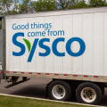 BLOOMINGTON, MN, USA - JUNE 10, 2022:Sysco Food Distribution truck and trademark logo
