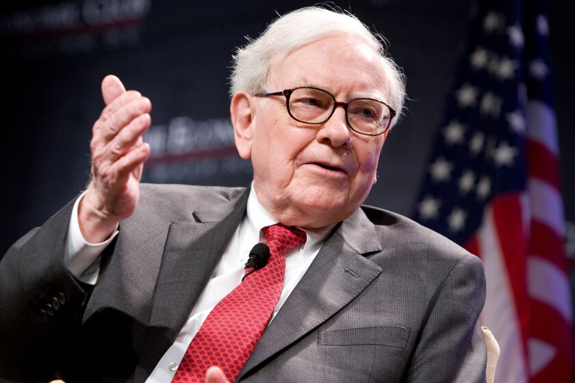 Warren Buffett, CEO of Berkshire Hathaway. 