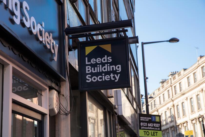 Derby, Derbyshire, UK: October 2018: Leeds Building Society