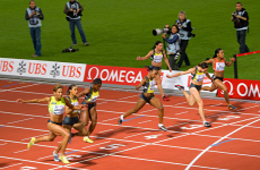 across the finish line