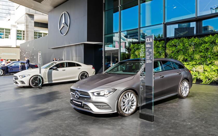 Mercedes Benz CLA 220 d Shooting Brake car at the Frankfurt IAA Motor Show. Germany - September 12, 2017.