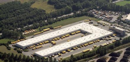 DHL parcel warehouse near Dorsten, logistics, logistics centre, Deutsch Post AG