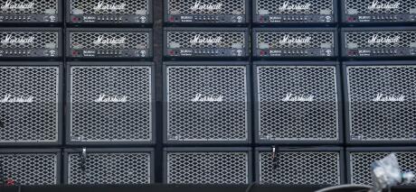 Marshall amps wall on main stage at Download Festival on 13th June 2014 - Donington Park