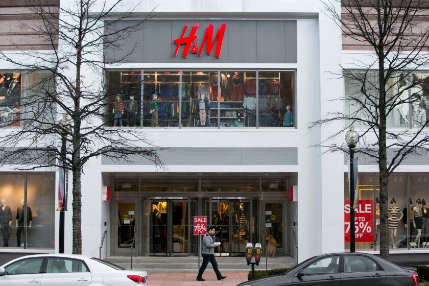 A H&M (Hennes & Mauritz) retail store in Washington, DC. 