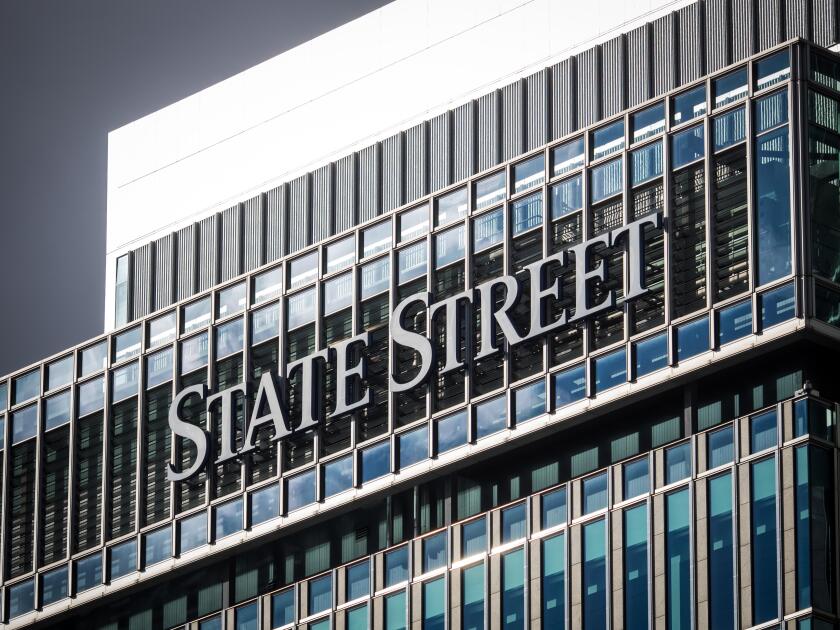 State Street Tower in Canary Wharf, East London UK