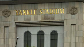 New York, USA; June 3, 2023: Photograph of the entrance of the famous Yankee baseball stadium in the Bronx.