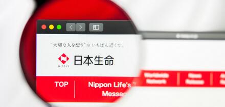 New York, New York State, USA - 21 May 2019: Illustrative Editorial of japanese company Nippon Life Insurance Co website homepage. Nippon Life Insuran