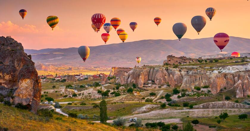 Hot air balloon, Goreme, Cappadocia, Turkey