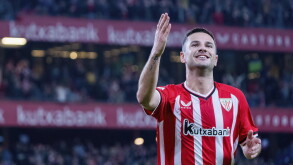 Bilbao, Spain. 02nd Feb, 2024. Gorka Guruzeta of Athletic Club celebrates a goal during the La Liga EA Sports match between Athletic Club and RCD Mallorca at San Mames Stadium in Bilbao. Final score: Athletic Club 4:0 RCD Mallorca Credit: SOPA Images Limi