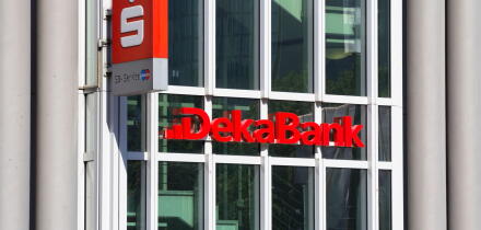 FRANKFURT, GERMANY : the logo of the brand "Deka Bank", Frankfurt am Main , Germany.