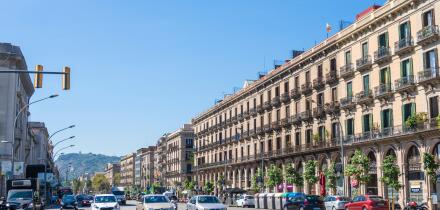 Barcelona Catalunya Avenue del Marques de l'argentera boulevard in the La Ribera Ciutat Vella El Born district of barcelona spain eu europe Catalonia