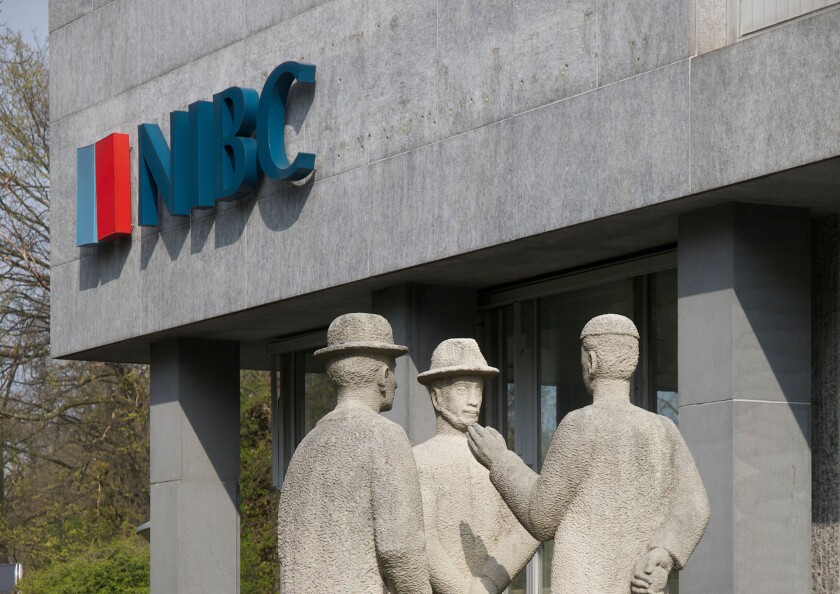 NIBC building the Hague, Netherlands. NIBC is an international business-bank that operates worldwide.