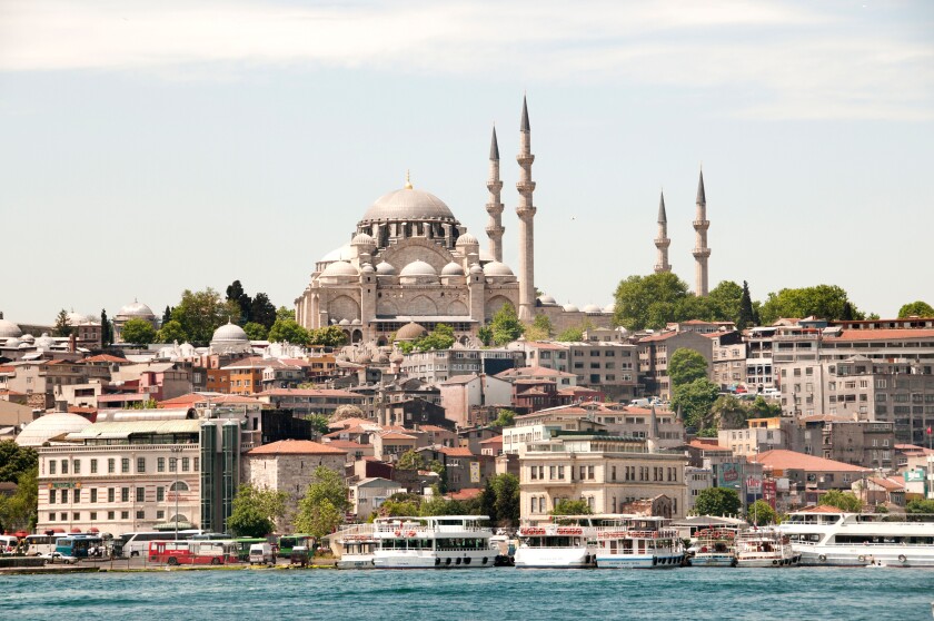 Mosque Suleymaniye Camii Istanbul Turkey Golden Horn