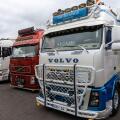 Engure, Latvia - 07.12.2025: Volvo trucks in truck exhibition