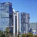 Modern skyscrapers in Tel Aviv, Israel.