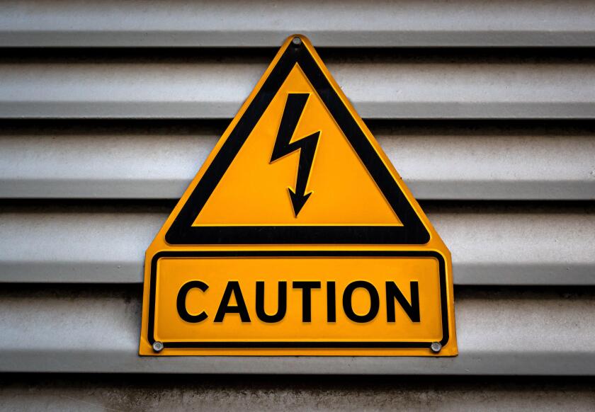 Caution information sign