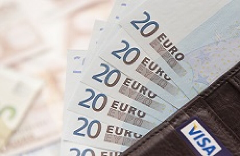 Wallet full of euros