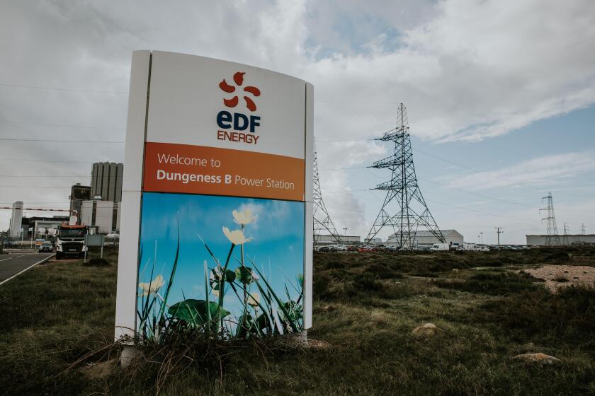 EDF Energy, Dungeness B Power Station Sign, Kent, UK