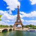 Paris, Eiffel Tower and Seine river. Paris, France.