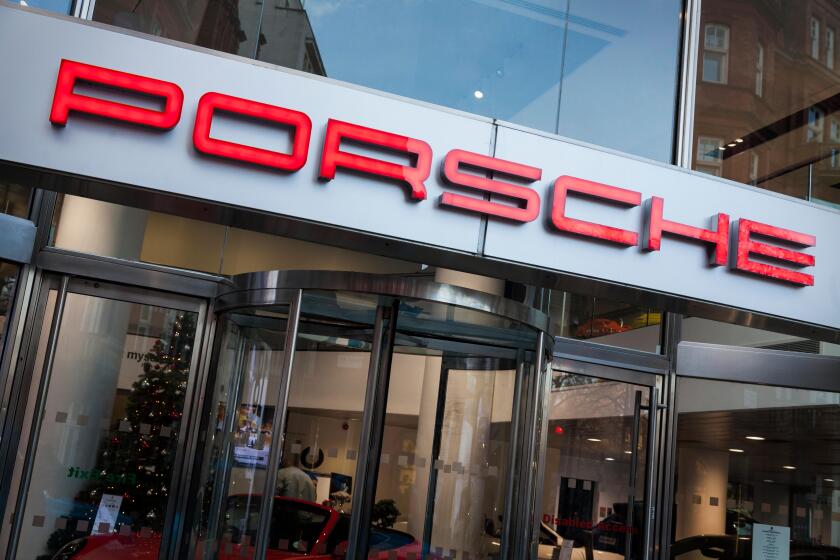 Porsche dealership on Berkeley Square in Mayfair, London