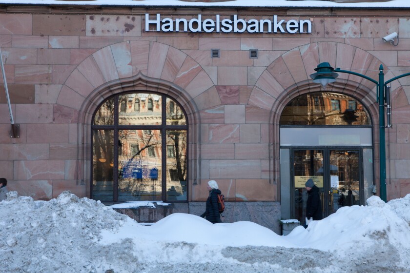 Bank in downtown Helsinki