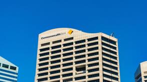 Sydney, Australia - March 26, 2016: Commonwealth bank of Australia building in Sydney CBD
