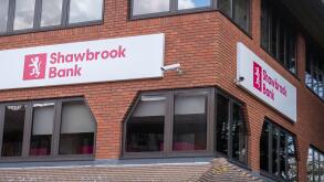 Brentwood Essex 27th March 2021 Shawbrook Bank signs on brick building