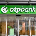 BUDAPEST - JAN 20: Logotype of OTP Bank over the entrance in Budapest, January 20. 2022 in Hungary.