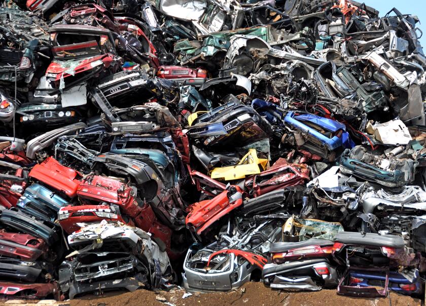 Car breakers Car scrap yard Scrap Yard  Zaandam, Netherlands ( Noordzeekanaal North Sea Canal )  Dutch