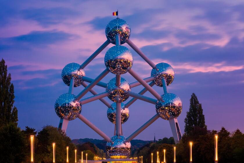 Atomium building in Brussels Belgium