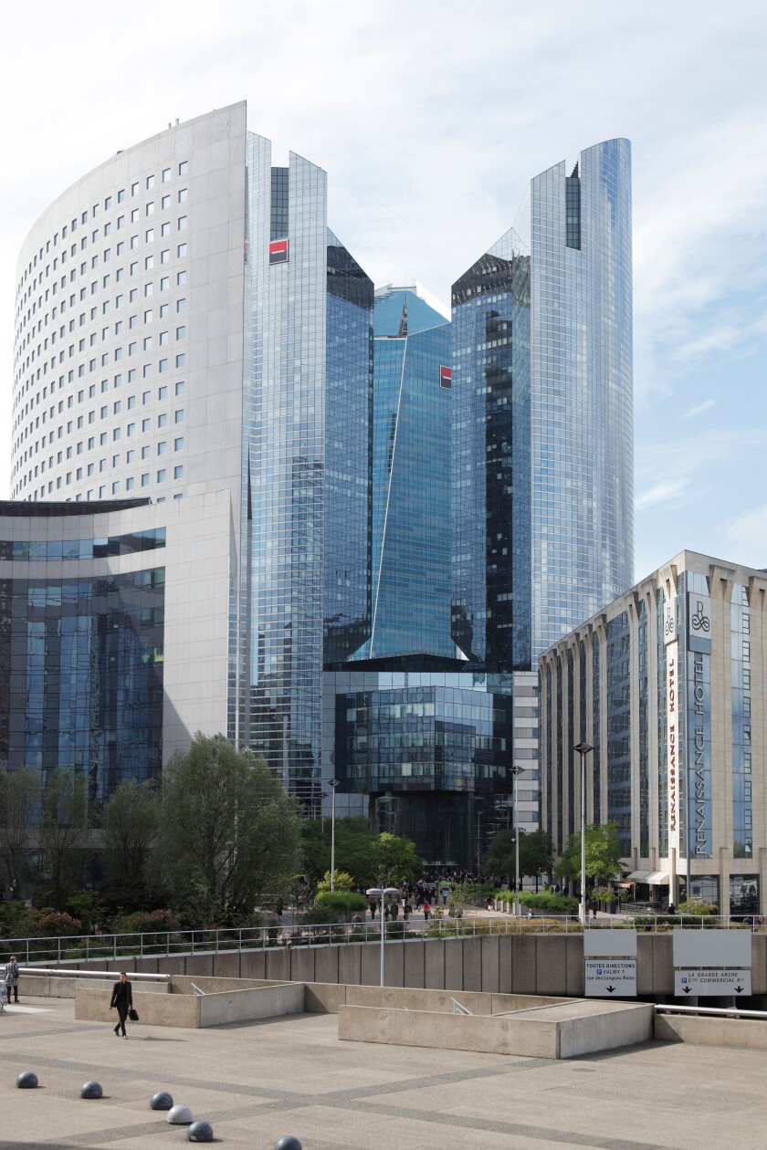 Headquarters of the Societe Generale in La Defense