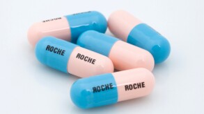 Roche Madopar capsules for treatment of parkinsons disease. Image shot 2008. Exact date unknown.