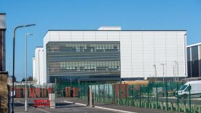 Slough, Berkshire, UK. 17th November, 2025. One of two newly constructed Yondr data centres at the former Akzo Nobel site in Slough, Berkshire. Credit: Maureen McLean/Alamy