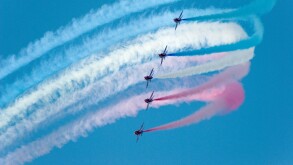 Red Arrows at Forres Gala