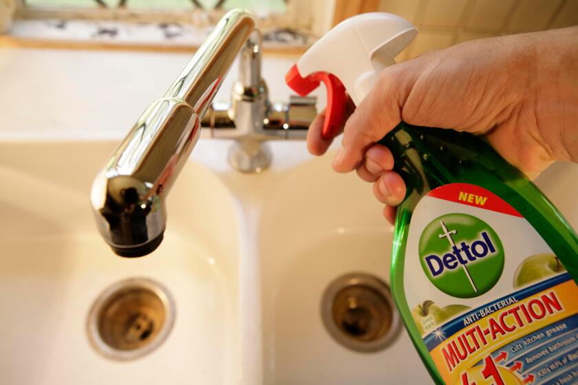 Pictured: Dettol anti-Bacterial spray, a Reckitt Benckiser brand.