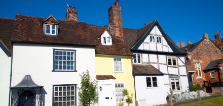 Historic buildings on the green Marlborough, Wiltshire, England