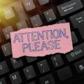 Writing displaying text Attention, Please. Business concept way to attract when there is something to announce Abstract Typing Lesson And Lecture Plans, Retyping Song Lyrics