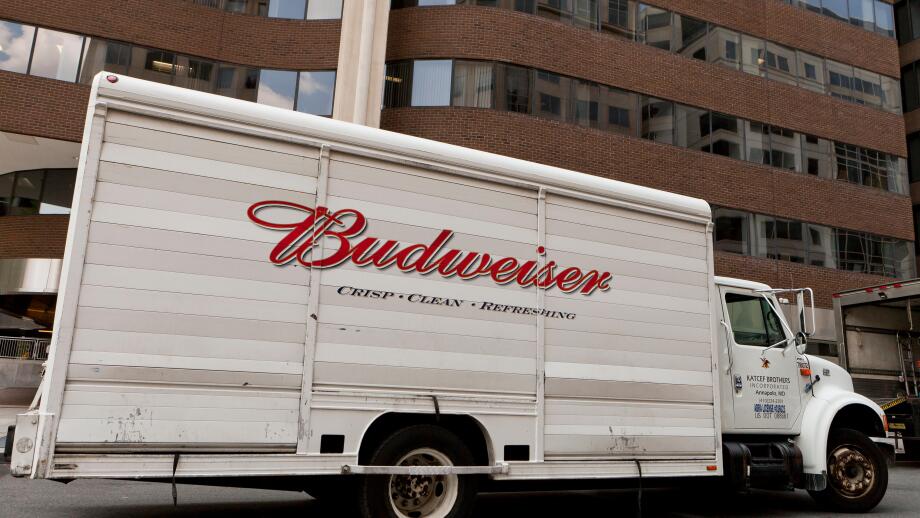 Budweiser beer delivery truck - USA