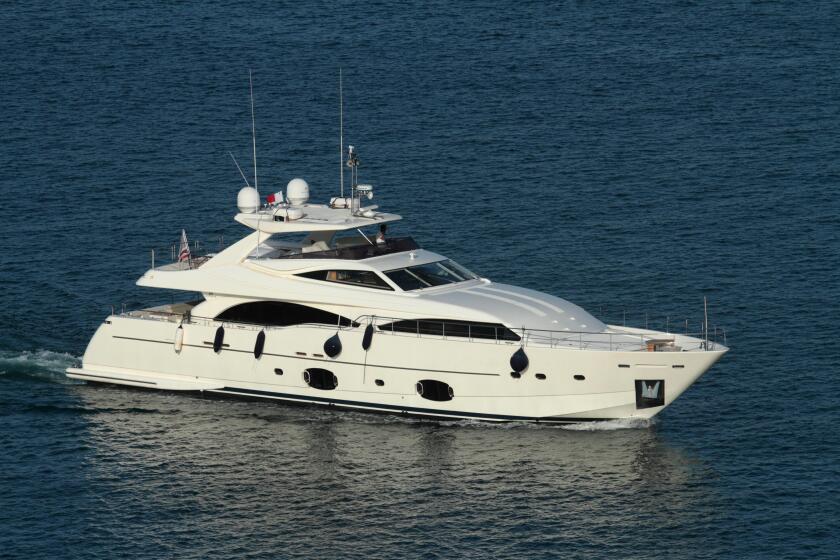 Ferretti Custom Line 97 97-foot (29.7m) luxury yacht. No ownership details visible.