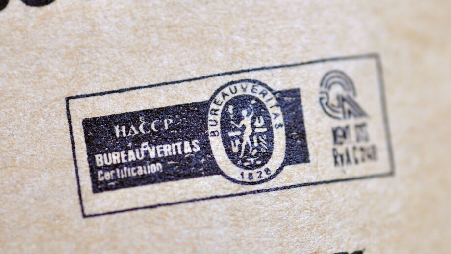 Bureau Veritas Certification and Hazard Analysis Critical Control Point (HACCP) on food package