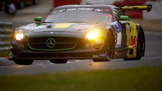 Mercedes SLS AMG GT3, Haribo Racing Team, ADAC Zurich 24-hour race at the Nurburgring race track in 2015, Nurburg