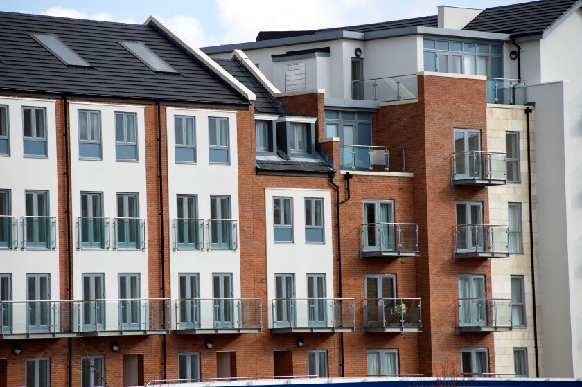 New apartments in York City center (Hungate) February 2010