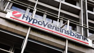 Stuttgart, Germany. 04th Sep, 2025. The logo and lettering of HypoVereinsbank (HVB, Hyve) can be seen on a sign on a building facade in Stuttgart (Baden-Wurttemberg) on September 4, 2025. Unicredit Bank GmbH with its Hypovereinsbank brand is a German cred
